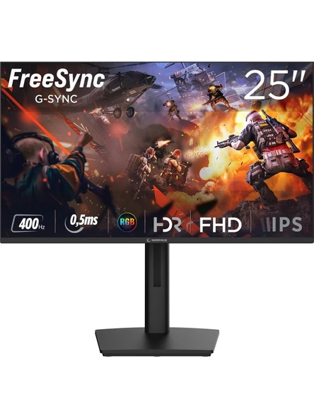 Rampage TITAN TT25F400F FHD Fast IPS 400Hz 0.5ms 25" Flat Oyuncu Monitör ürün görseli 1