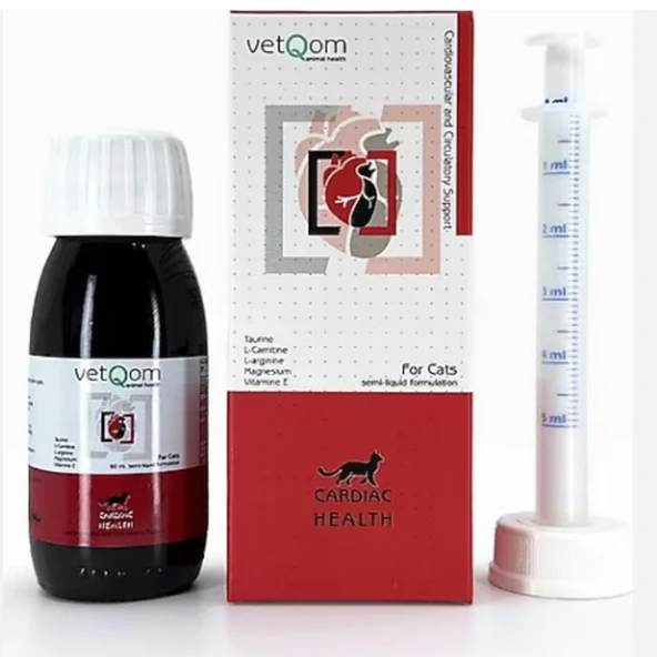 Vetqom Feline Cardiac Health Kedi Kalp Destekleyici Likit (60 ml) ürün görseli 1