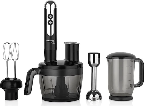 Korkmaz A457-06 Mia Multi Siyah Krom 1300 W Blender Seti ürün görseli 1