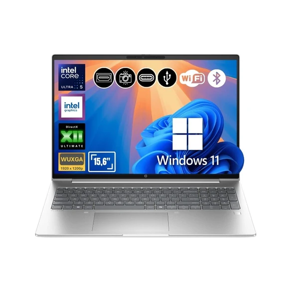 HP ProBook 4 G1i Ultra 5 225U | 64GB DDR5 Ram | 1TB SSD | 16" WUXGA Win11Pro Notebook BC3E0ES ATL16 ürün görseli 1