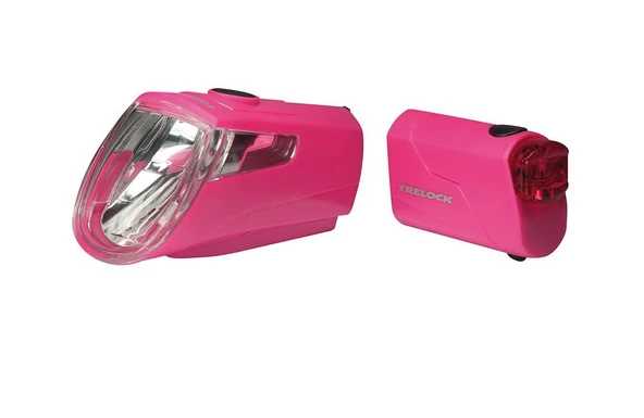 Trelock LS 360 I-Go Eco / LS 720 -Bisiklet Aydınlatma Seti Pembe ürün görseli 1