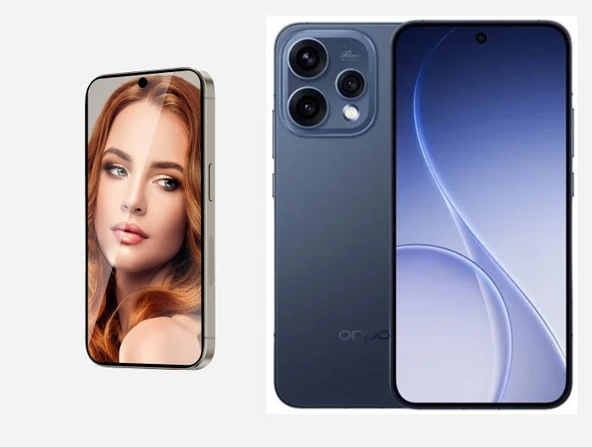 Oppo Reno 15 ile Uyumlu Ayna (Mirror) 9H Kırılmaz Nano Ekran Koruyucu | Ekran Kapalıyken Ayna ürün görseli 1