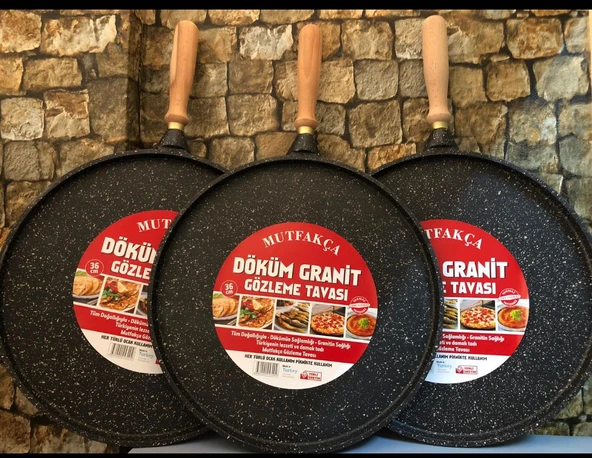 MUTFAKÇA Granit Döküm Gözleme Tavası 36cm ürün görseli 1