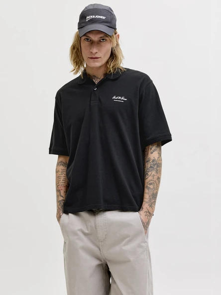 JACK JONES Erkek Pamuklu Rahat Kesim Polo Tişört 12288877 ürün görseli 1