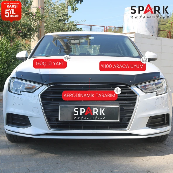 Audi A3 2016-2020 Uyumlu Kaput Rüzgarlığı 3mm ürün görseli 1