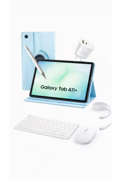 Samsung Galaxy Tab A11 Plus 6gb 128gb 11 İNÇ (KALEM HEDİYE) Kılıf Başlık Klavye Mouse Türkiye Garantili ürün görseli 1