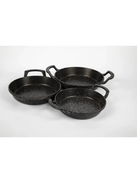 Rss Lav Metal Döküm Sahan Seti 3'lü 18-20-22 cm ürün görseli 1