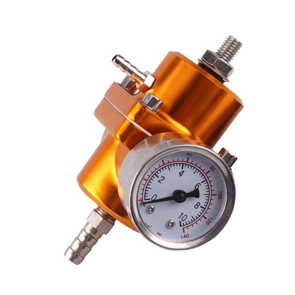Altın Alüminyum Ayarlanabilir 1-140 PSI Yakıt Basınç Regülatörü ürün görseli 1