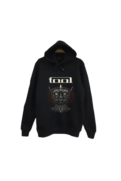 fame-stoned Tool Müzik Grubu - Fear Inoculum Baskılı Unisex %100 Pamuk Siyah Kapüşonlu Sweatshirt ürün görseli 1