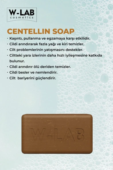 W-Lab Cosmetics Centellin Sabun 125 Gr - Resim 2