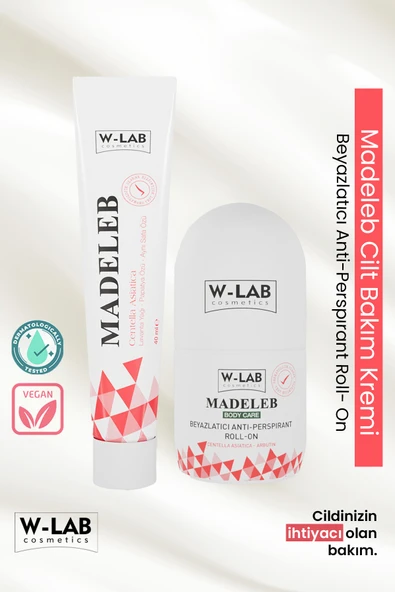 W-Lab Cosmetics Madeleb Krem +W-Lab Cosmetics Roll On Set ürün görseli 1
