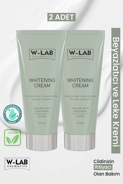 W-Lab Cosmetics Beyazlatıcı Krem 2 li Paket ürün görseli 1