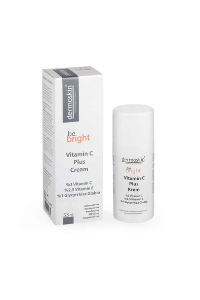 DERMOSKIN Be Bright Vitamin C Plus Cream Leke Karşıtı Bakım Kremi 33ml ürün görseli 1