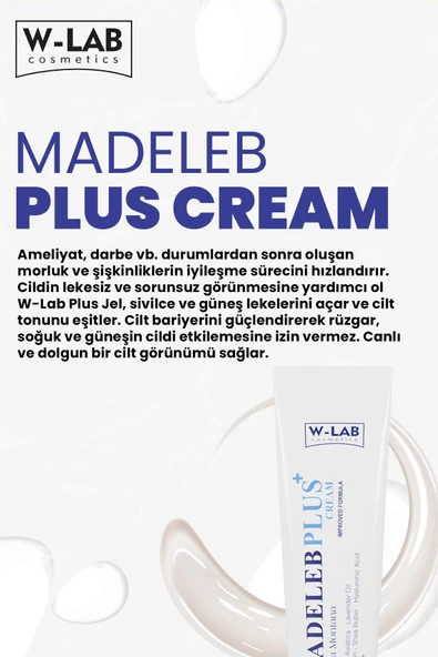 W-Lab Cosmetics Madeleb Plus Krem 50 ML - Resim 4