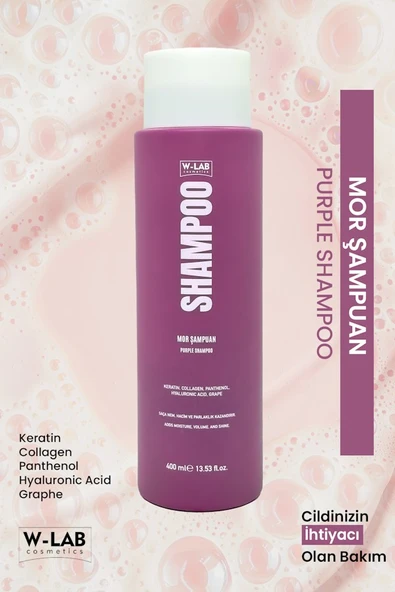 W-Lab Cosmetics Mor Şampuan 400 Ml ürün görseli 1