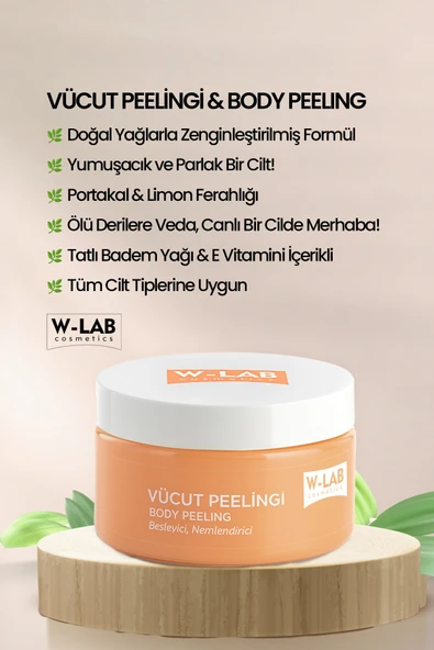 W-Lab Cosmetics Vücut Peeling 250 Ml - Resim 4