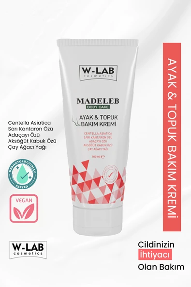 W-Lab Cosmetics  Ayak ve Topuk Bakım Kremi 100 ML ürün görseli 1