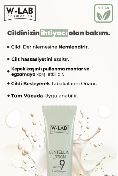 W-Lab Cosmetics Centellin 9 Aktifli Losyon - Resim 2