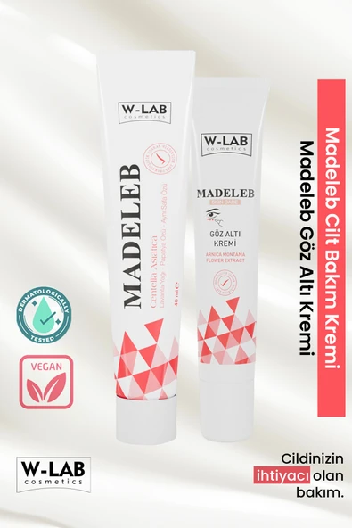 W-Lab Cosmetics Madeleb Krem + Madeleb Göz Altı Krem Set ürün görseli 1
