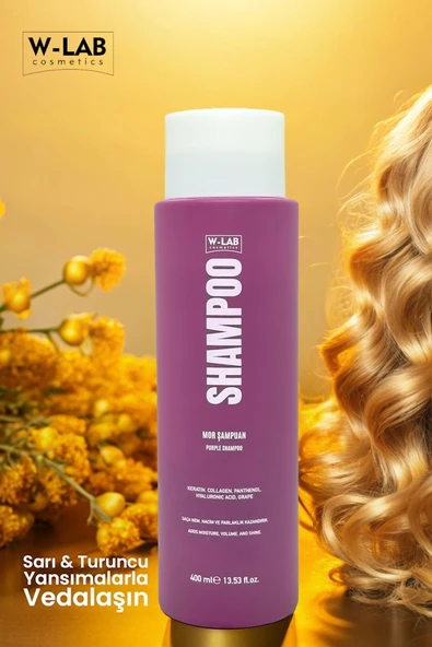 W-Lab Cosmetics Mor Şampuan 400 Ml - Resim 4