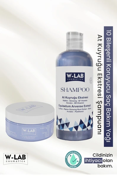 W-Lab Cosmetics Şampuan Ve Saç Bakım Yağı Set ürün görseli 1