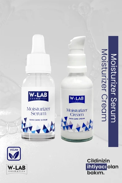 W-Lab Cosmetics Moisturizer Krem + Moisturizer Serum Set ürün görseli 1