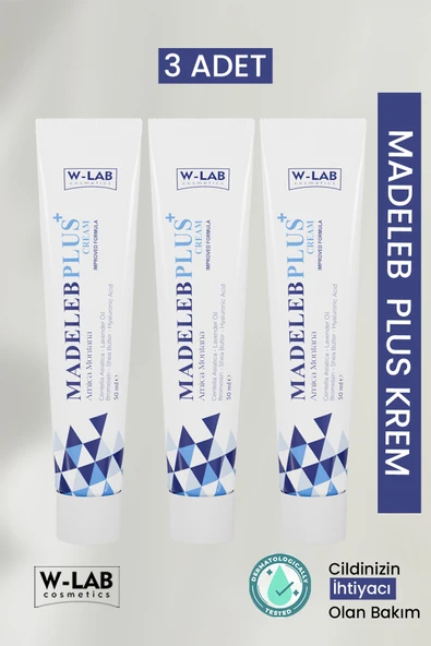 W-Lab Cosmetics Madeleb Plus Krem 3 Lü Paket ürün görseli 1
