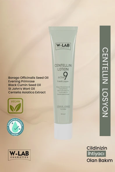 W-Lab Cosmetics Centellin 9 Aktifli Losyon ürün görseli 1