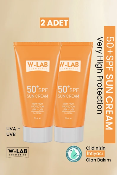 W-Lab Cosmetics SPF50 Güneş Kremi 2 li Set ürün görseli 1