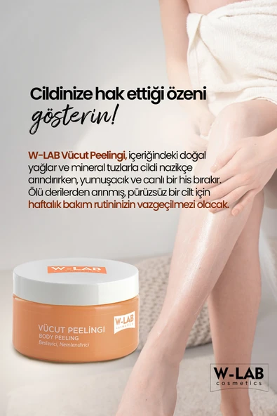 W-Lab Cosmetics Vücut Peeling 250 Ml - Resim 3
