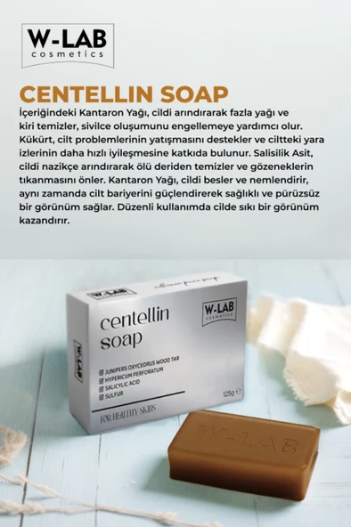 W-Lab Cosmetics Centellin Sabun 125 Gr - Resim 3