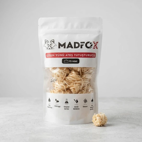 Madfox FireNest Doğal Odun Yünü Tutuşturucu 250 gr ürün görseli 1