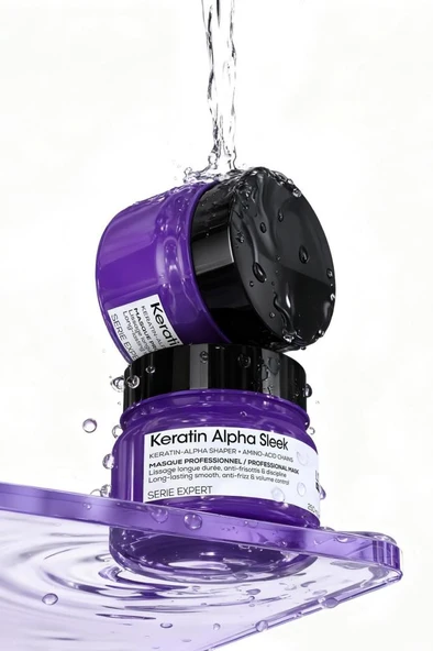 Loreal Professionnel Keratin Alpha Sleek Maske 250 ml - Resim 7