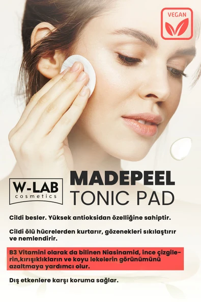 W-Lab Cosmetics Madepeel Tonic Ped 40 Adet - Resim 3