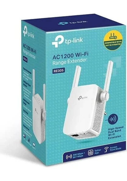 TP-LINK RE305 AC1200 1200Mbps MENZİL GENİŞLETİCİ ürün görseli 1