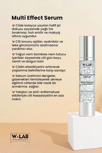 W-Lab Cosmetics Multı Effect Serum 50 Ml - Resim 3