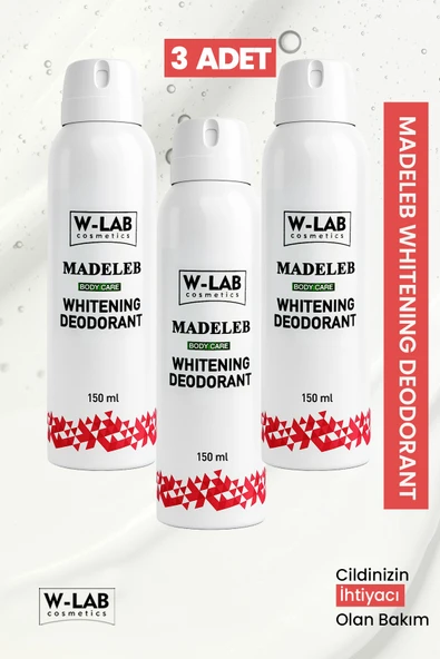 W-Lab Cosmetics Whitening Deodorant 3 lü Set ürün görseli 1