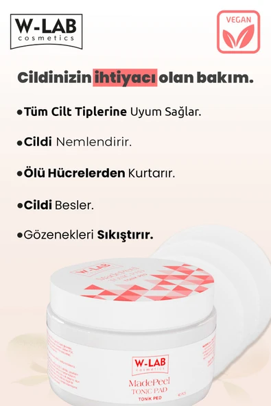 W-Lab Cosmetics Madepeel Tonic Ped 40 Adet - Resim 2