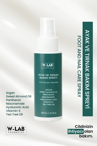 W-Lab Cosmetics Ayak ve Tırnak Bakım Spreyi 100 Ml ürün görseli 1