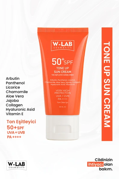 W-Lab Cosmetics Tone UP Ton Eşitleyici Güneş Kremi 50+SPF 50 ml. ürün görseli 1