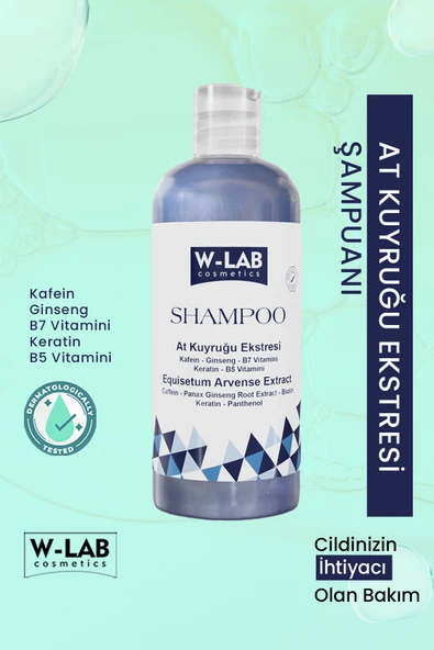 W-Lab Cosmetics Hızlı Uzamaya Yardımcı Bakım Şampuanı 400 ML ürün görseli 1