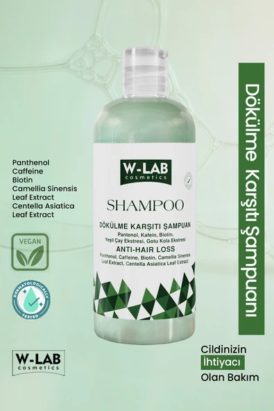 W-Lab Cosmetics Dökülme Karşıtı Şampuan 400 ML ürün görseli 1