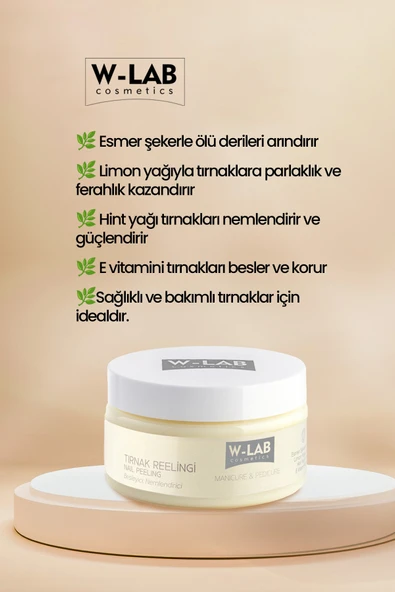 W-Lab Cosmetics Tırnak Peelingi 250 Ml - Resim 2