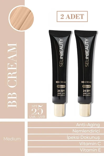 Selin Beauty BB Cream Medium 2 li Set ürün görseli 1