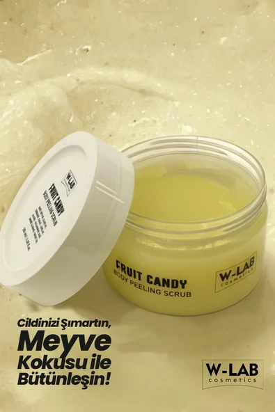 W-Lab Cosmetics Fruit Candy Body Peeling Scrub 250 Ml - Resim 4