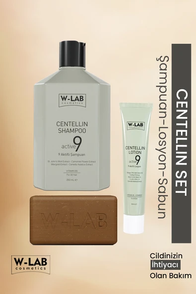 W-Lab Cosmetics Centellin Set Şampuan - Losyon - Sabun ürün görseli 1