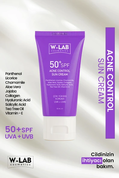W-Lab Cosmetics Akne Kontrol Güneş Kremi 50 Ml ürün görseli 1