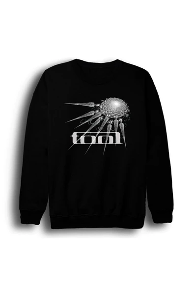 fame-stoned Tool Müzik Grubu - 10,000 Days Baskılı Unisex %100 Pamuk Bisiklet Yaka Siyah Sweatshirt ürün görseli 1