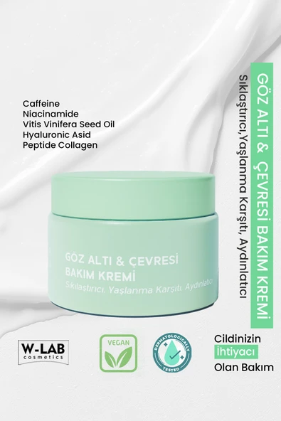 W-Lab Cosmetics Göz Altı ve Çevresi Bakım Kremi 50 ML ürün görseli 1
