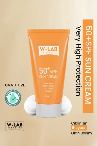 W-Lab Cosmetics Sun Cream SPF50+ Güneş Koruyucu 50 ML ürün görseli 1